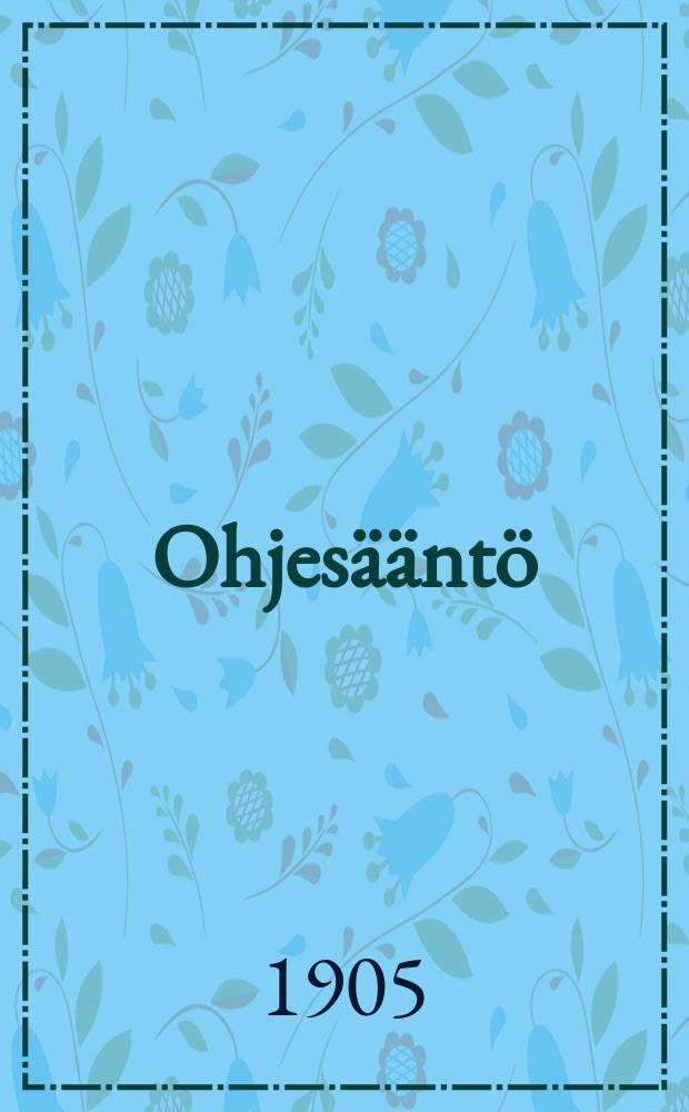 Ohjesääntö