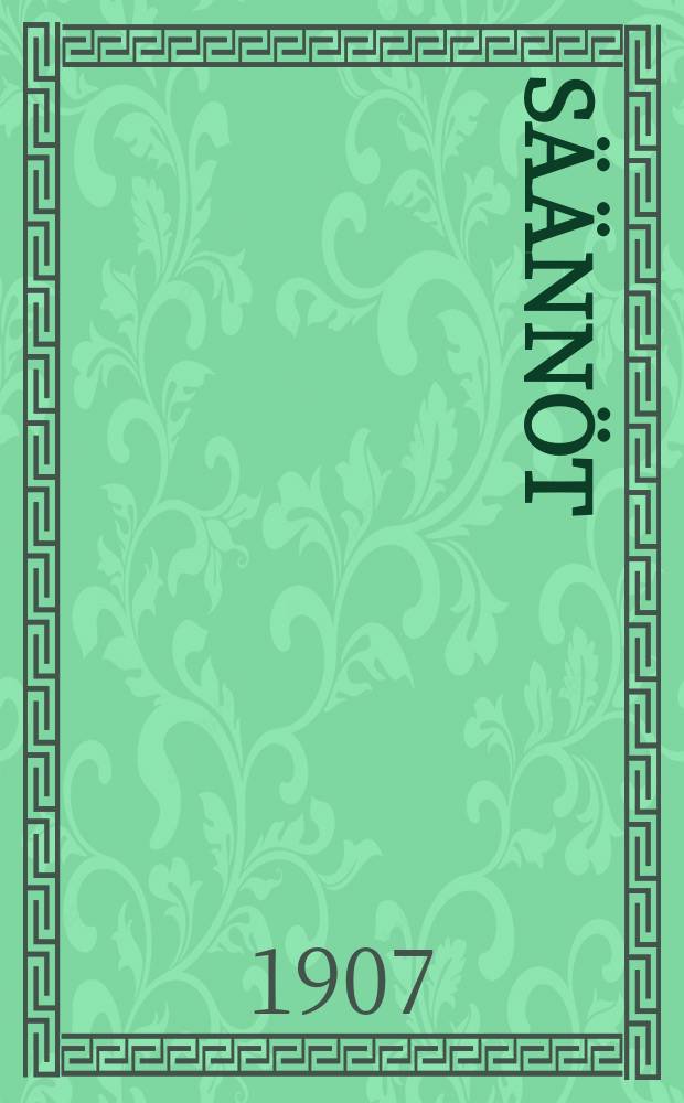 S&auml;&auml;nn&ouml;t