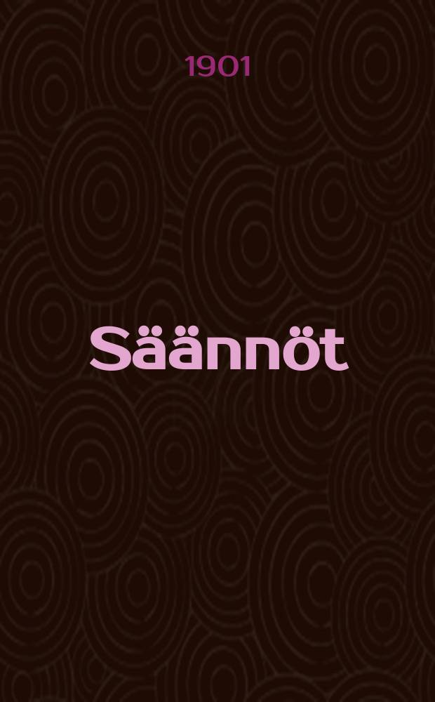 S&auml;&auml;nn&ouml;t