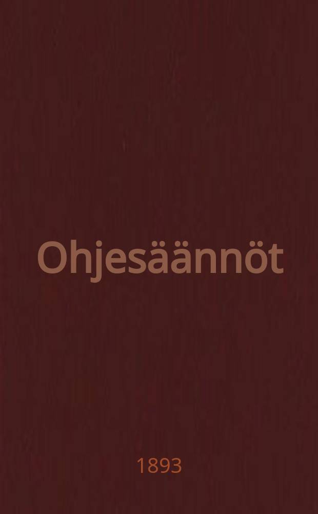 Ohjesäännöt