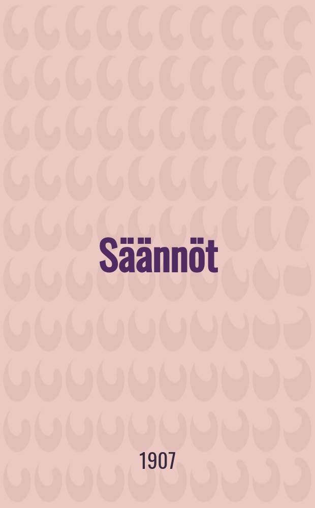 S&auml;&auml;nn&ouml;t