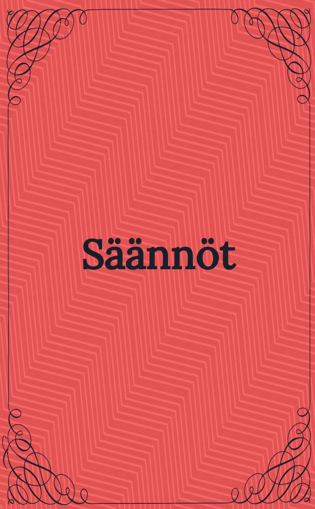 S&auml;&auml;nn&ouml;t