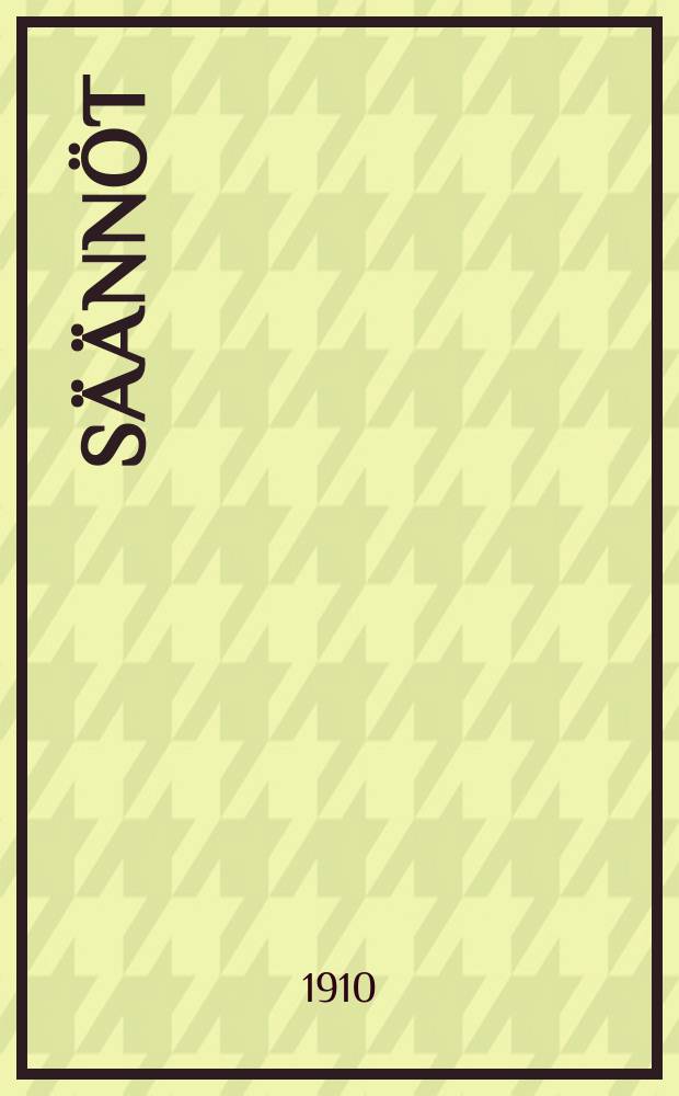 S&auml;&auml;nn&ouml;t