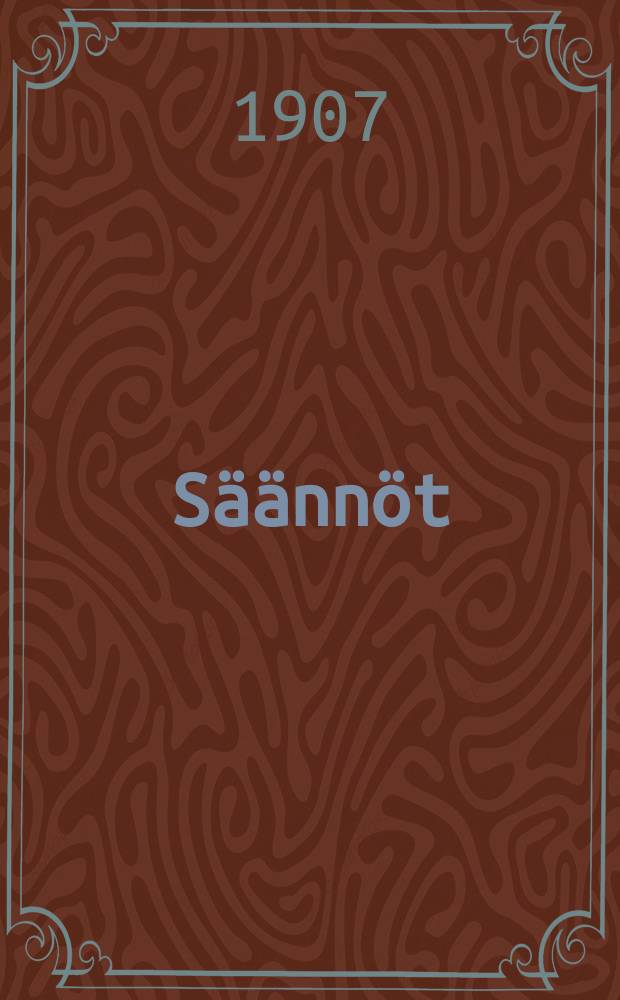 S&auml;&auml;nn&ouml;t