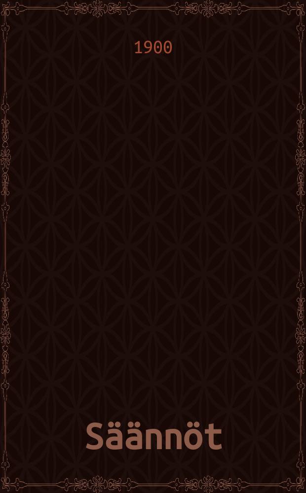 S&auml;&auml;nn&ouml;t