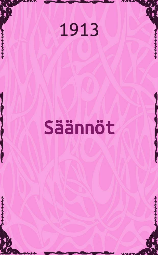 S&auml;&auml;nn&ouml;t