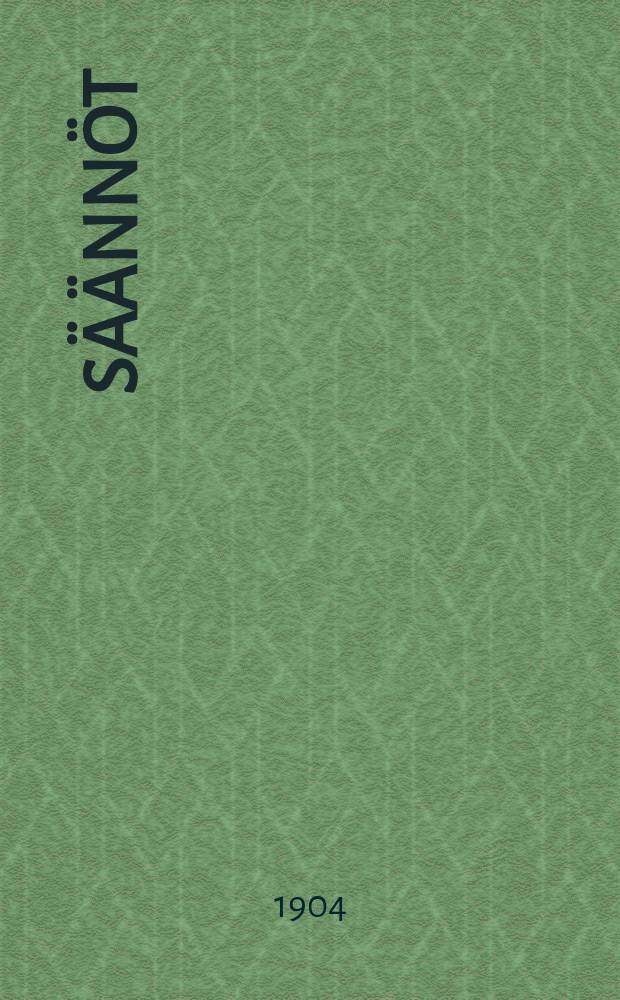 S&auml;&auml;nn&ouml;t