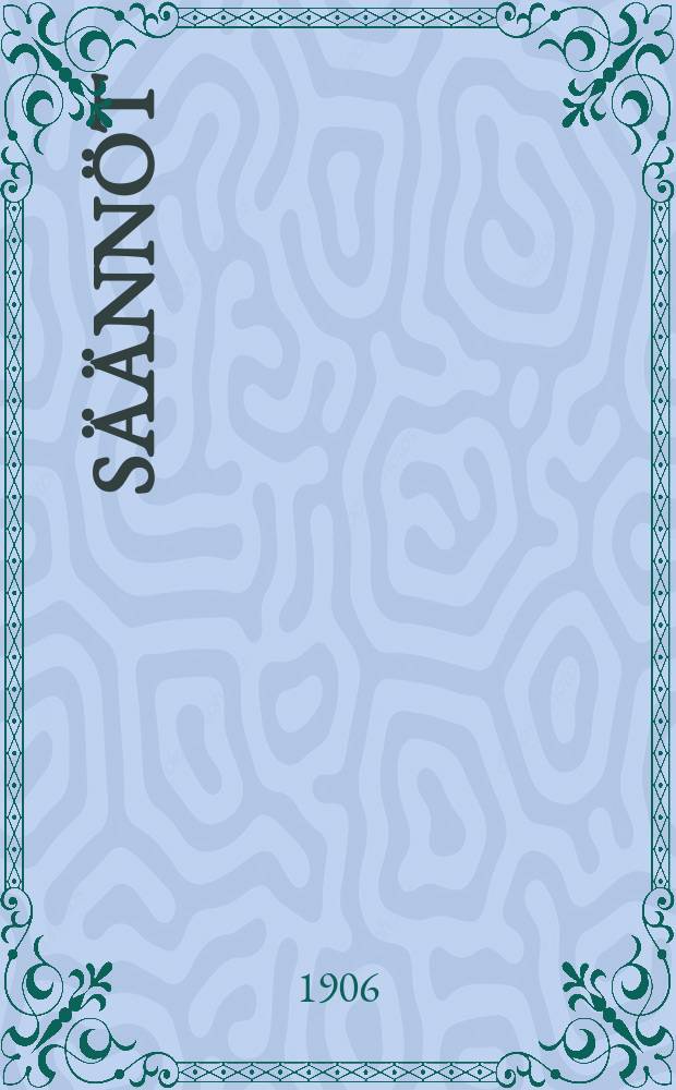 S&auml;&auml;nn&ouml;t