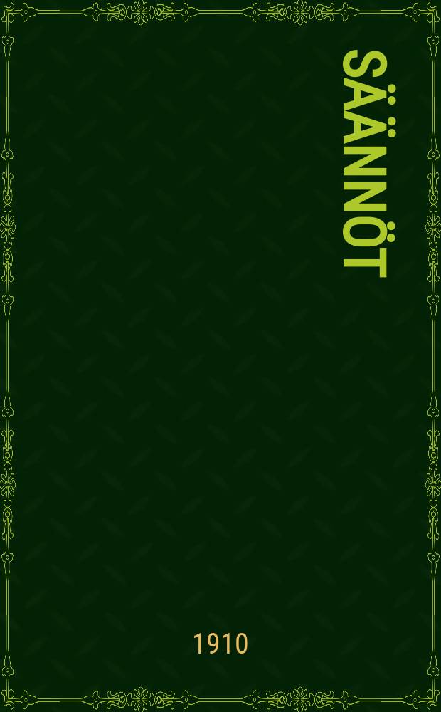 S&auml;&auml;nn&ouml;t