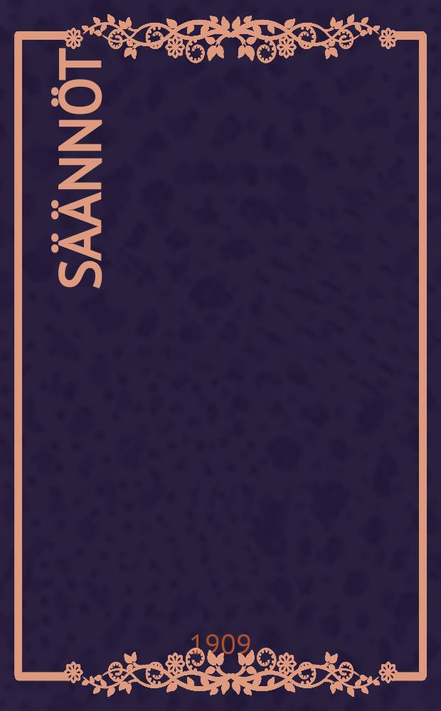 S&auml;&auml;nn&ouml;t