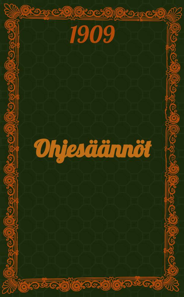 Ohjesäännöt