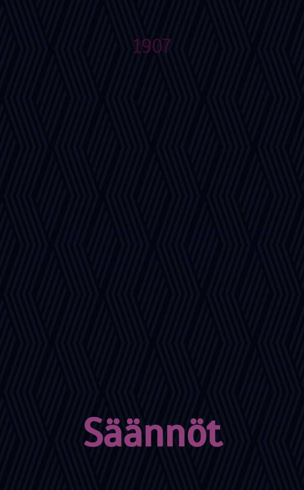 S&auml;&auml;nn&ouml;t