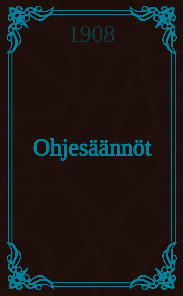 Ohjesäännöt