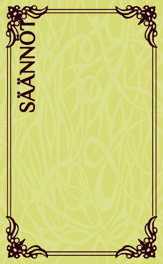 S&auml;&auml;nn&ouml;t