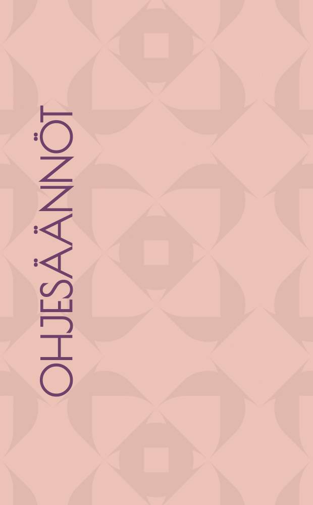 Ohjes&auml;&auml;nn&ouml;t