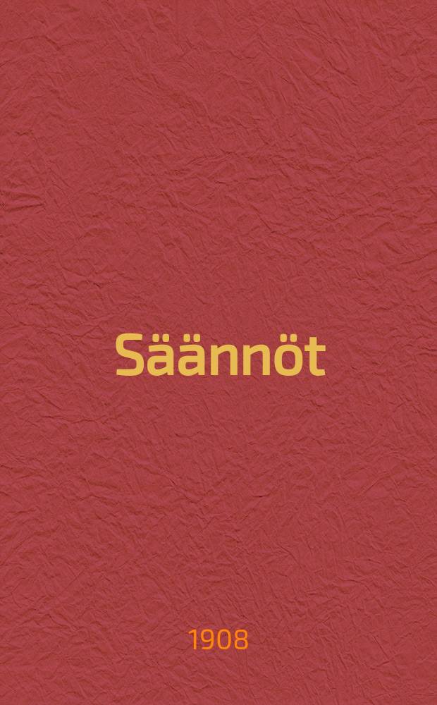 S&auml;&auml;nn&ouml;t