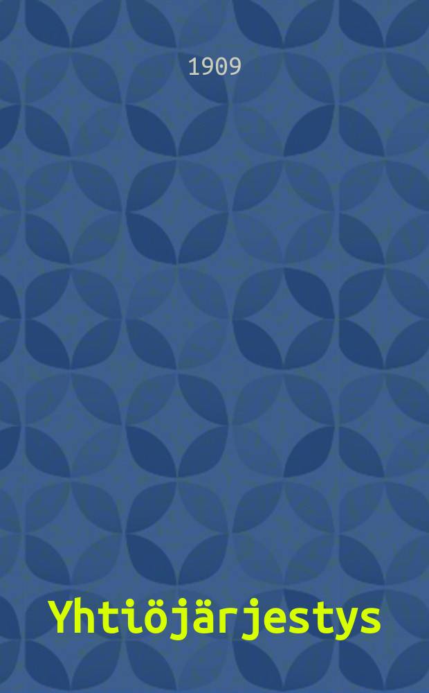 Yhti&ouml;j&auml;rjestys