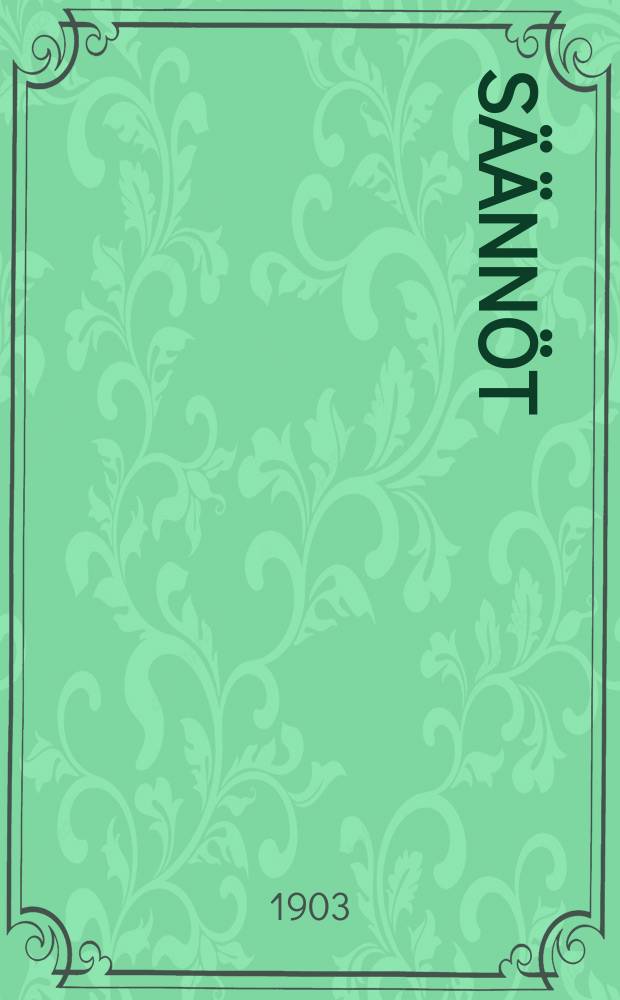 S&auml;&auml;nn&ouml;t