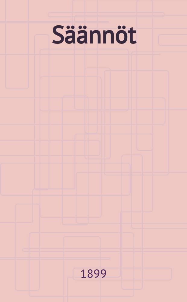 S&auml;&auml;nn&ouml;t