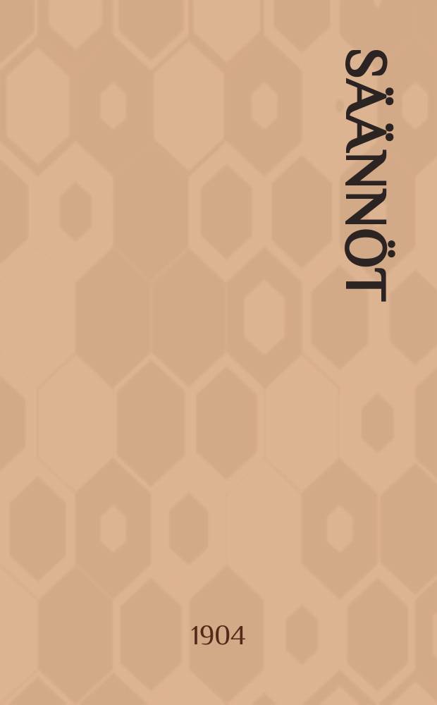 S&auml;&auml;nn&ouml;t