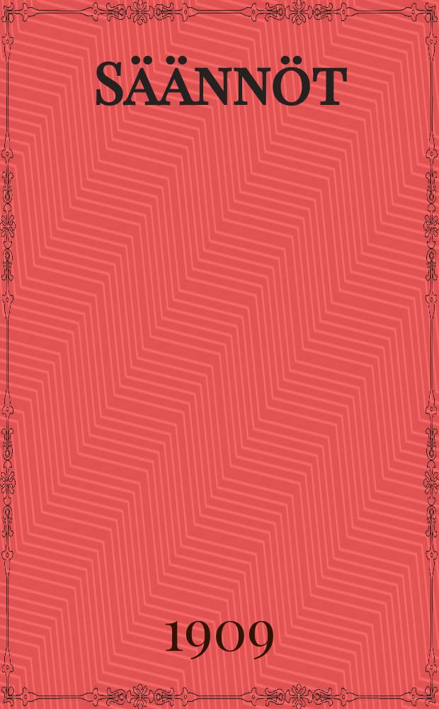 S&auml;&auml;nn&ouml;t