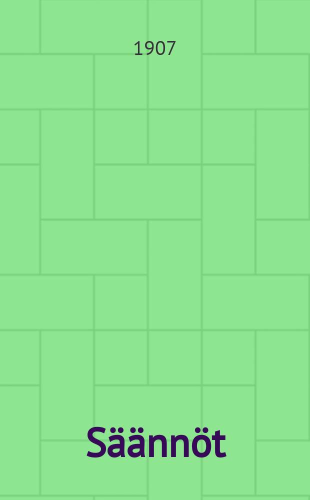 S&auml;&auml;nn&ouml;t