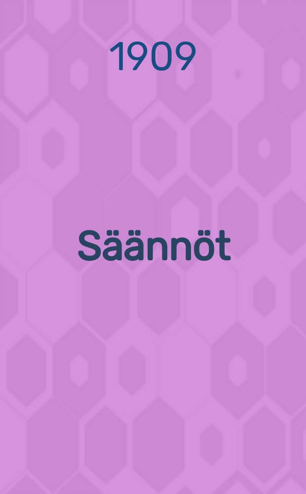 S&auml;&auml;nn&ouml;t