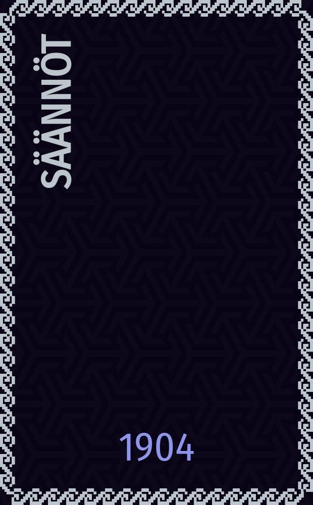 S&auml;&auml;nn&ouml;t