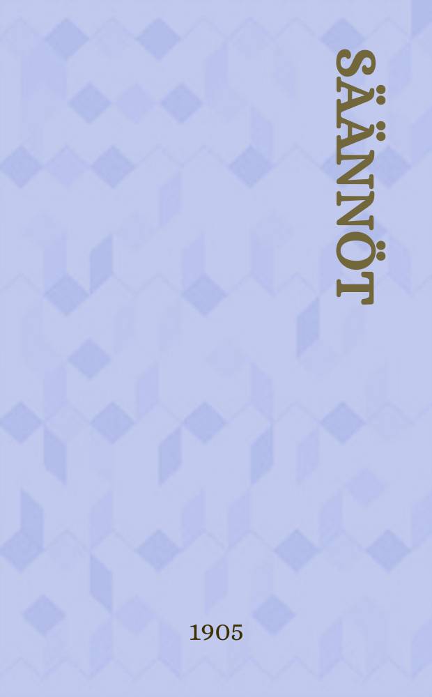 S&auml;&auml;nn&ouml;t