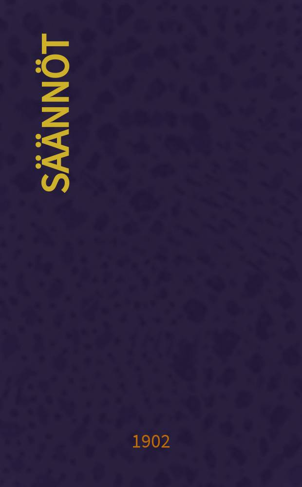 S&auml;&auml;nn&ouml;t