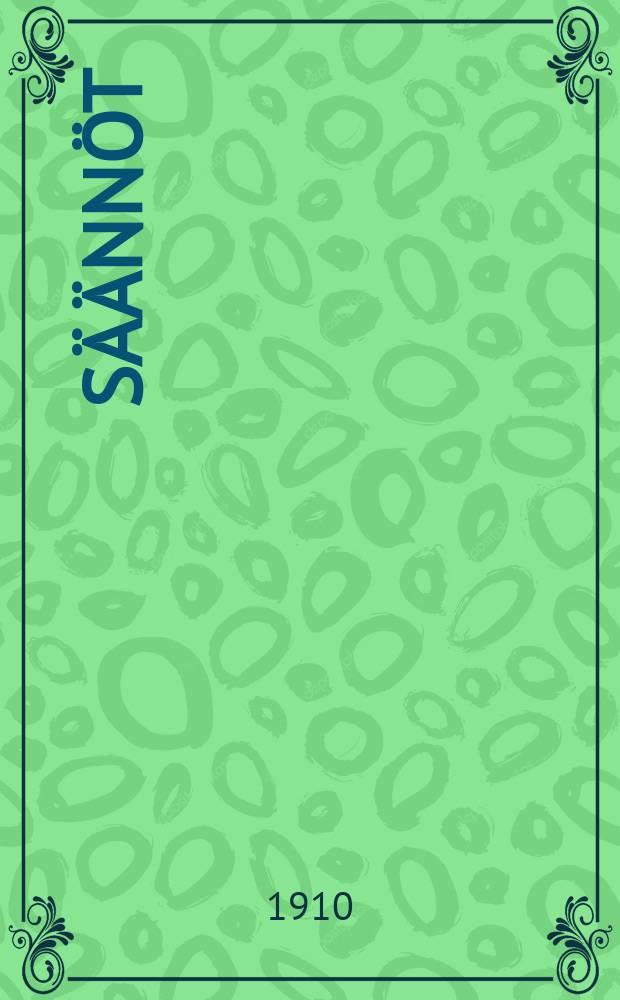 S&auml;&auml;nn&ouml;t