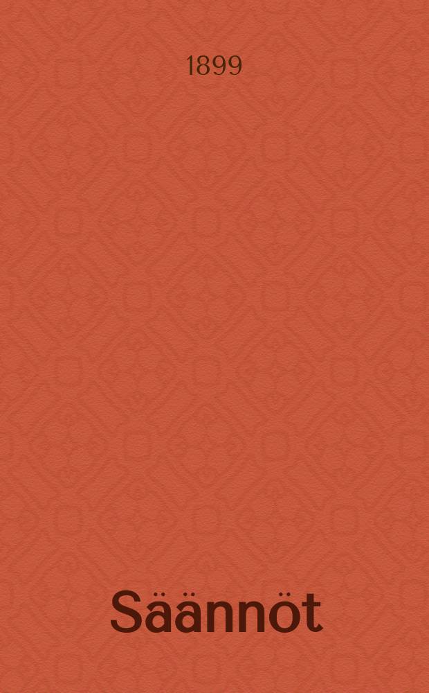 S&auml;&auml;nn&ouml;t