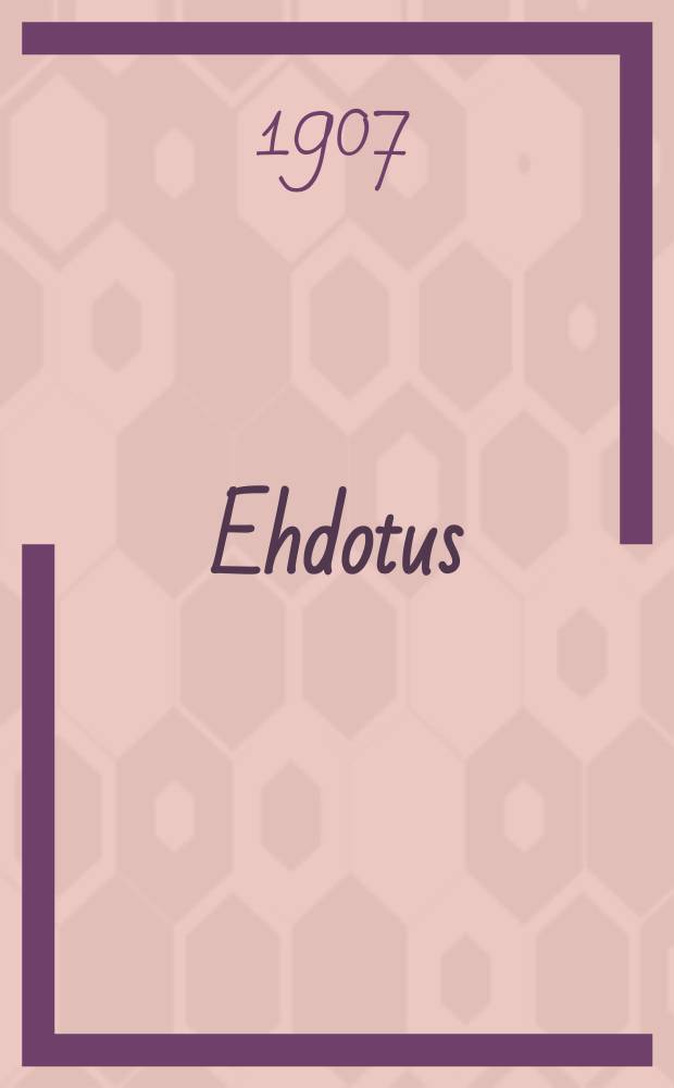 Ehdotus