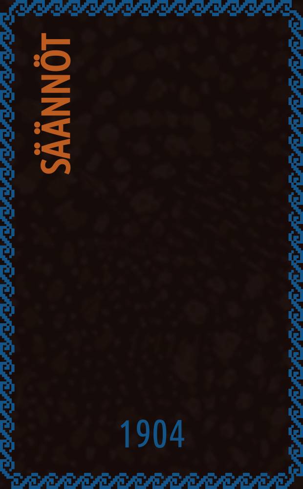 S&auml;&auml;nn&ouml;t