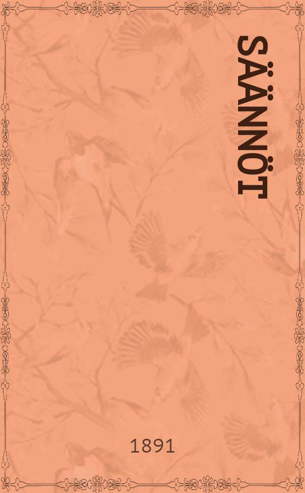 S&auml;&auml;nn&ouml;t