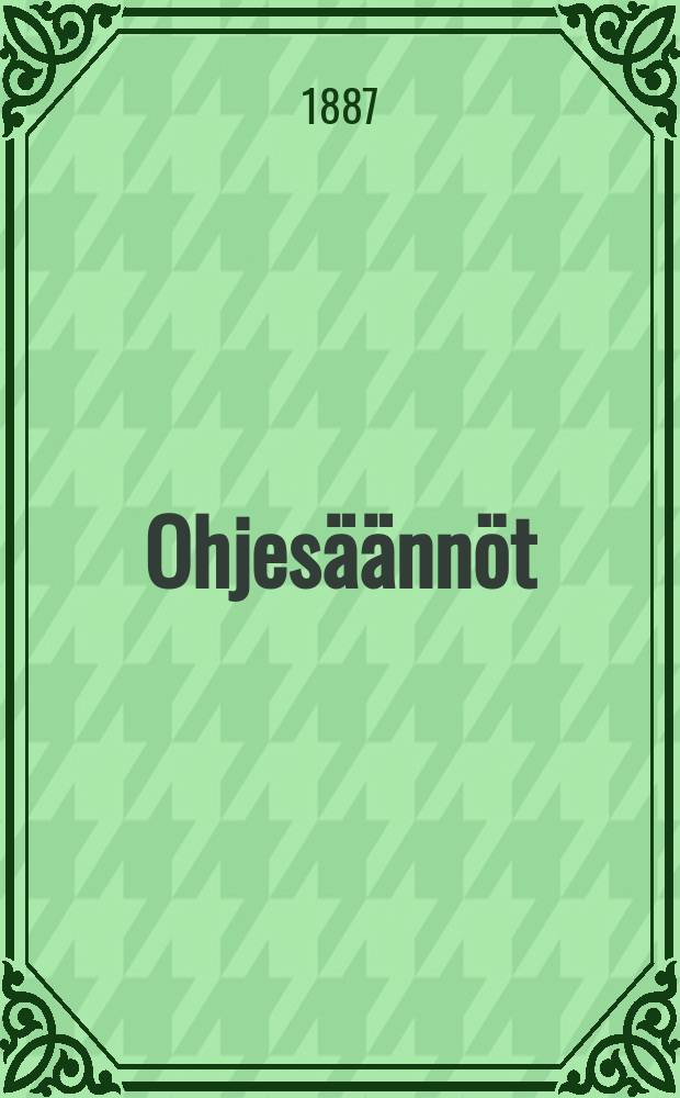 Ohjes&auml;&auml;nn&ouml;t