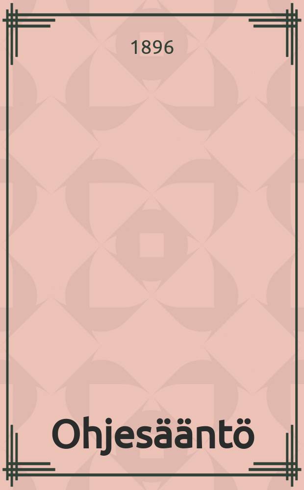 Ohjes&auml;&auml;nt&ouml;