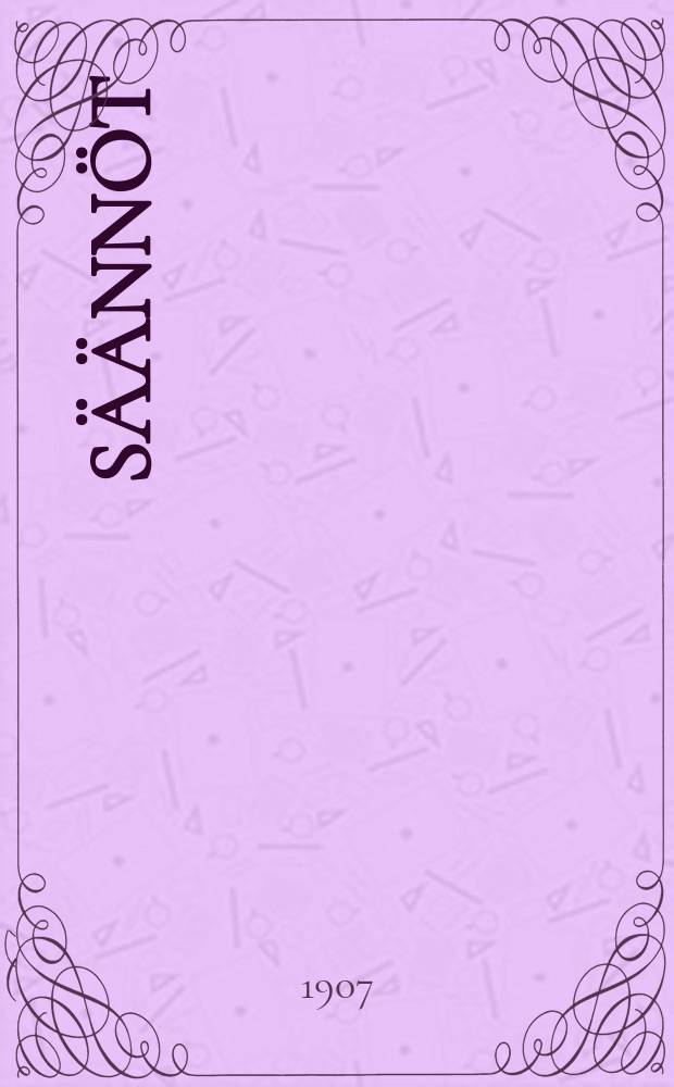 S&auml;&auml;nn&ouml;t