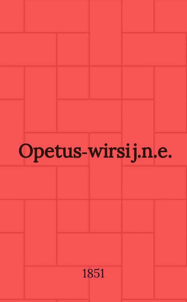 Opetus-wirsi j.n.e.