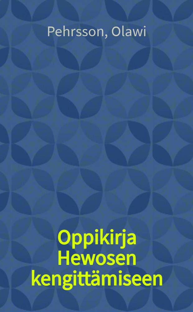 Oppikirja Hewosen kengittämiseen