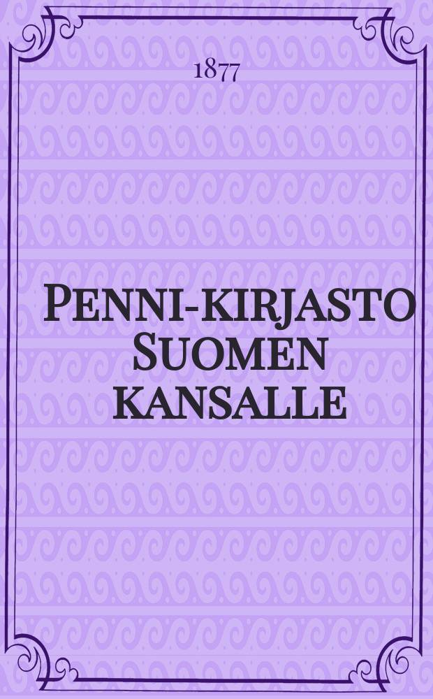 Penni-kirjasto Suomen kansalle
