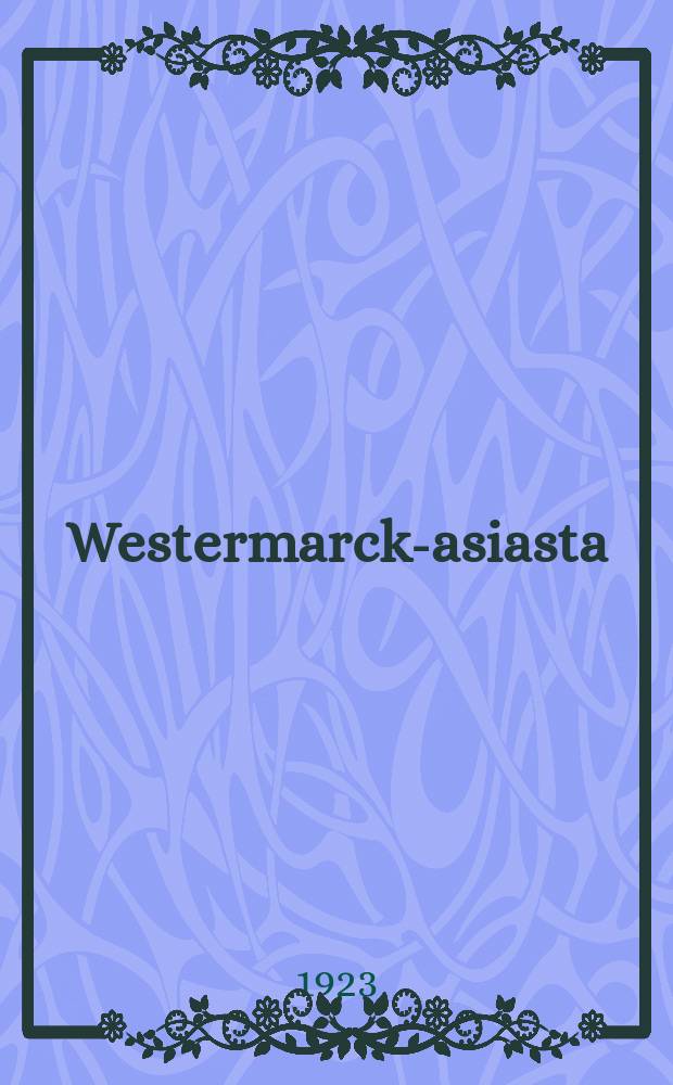 Westermarck-asiasta