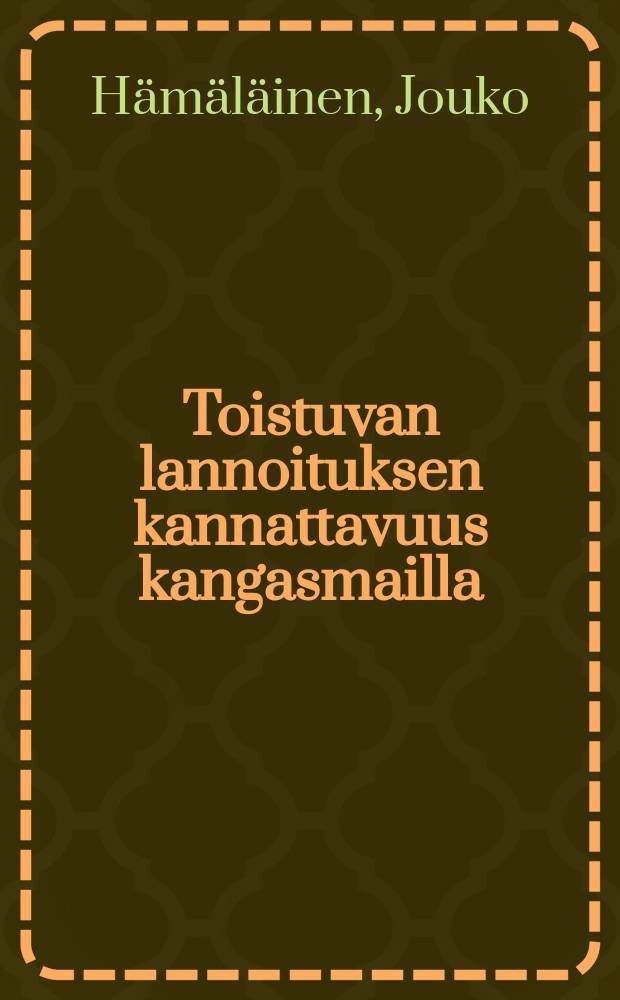 Toistuvan lannoituksen kannattavuus kangasmailla = Profitability ofrepeated fertilization on mineral soils