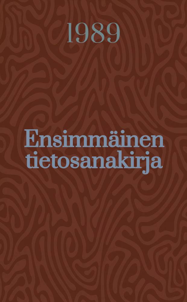 Ensimmäinen tietosanakirja