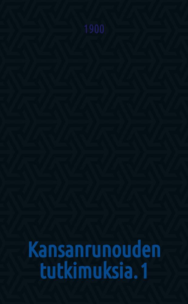 Kansanrunouden tutkimuksia. 1 : Iso tammi litteinen