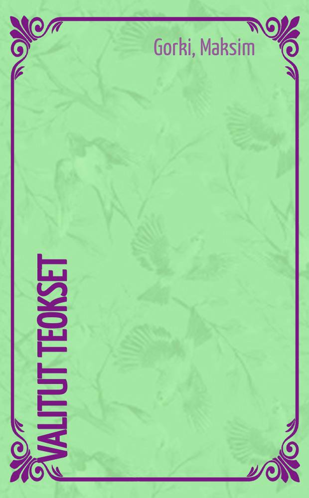 Valitut teokset