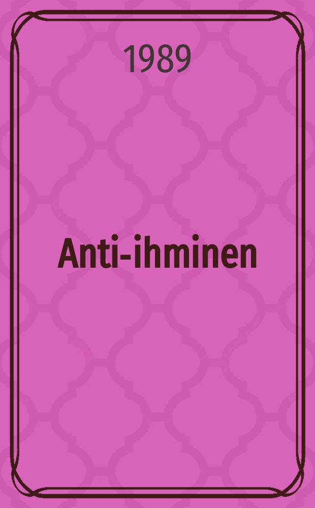 Anti-ihminen