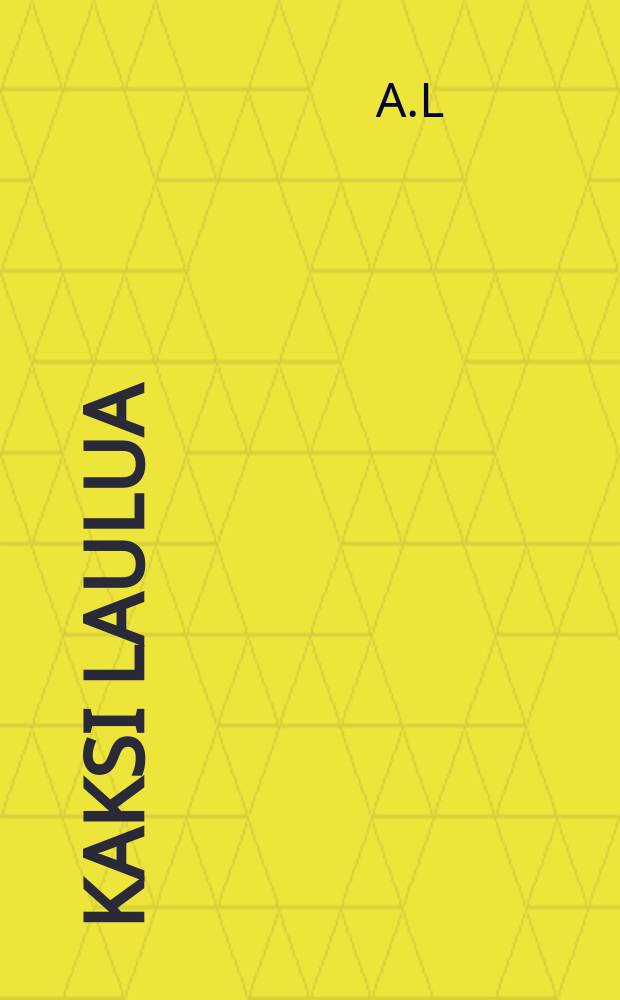 Kaksi laulua