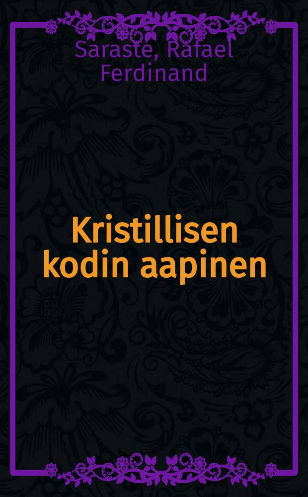 Kristillisen kodin aapinen