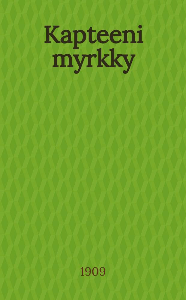 Kapteeni myrkky